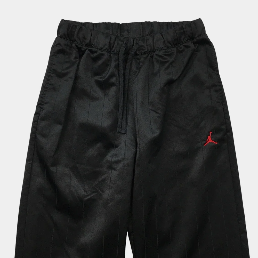 Jordan Mens Loose Fit Heritage Track Pants Black‎ Red Jumpman Size Medium DM5247